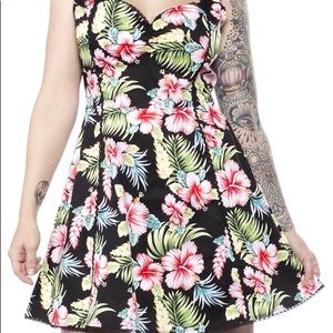 Sourpuss Lucille Luau Dress aloha/tiki print